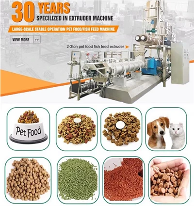 Thức ăn cho chó mèo Thiết bị sản xuất viên cá